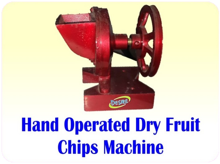 Hand Operated Dry Fruit Chips Machine