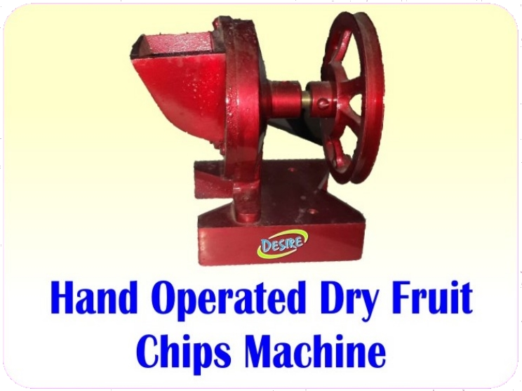 Hand Operated Dry Fruit Chips Machine